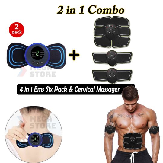 4 in 1 Ems Six Pack & Cervical Massager