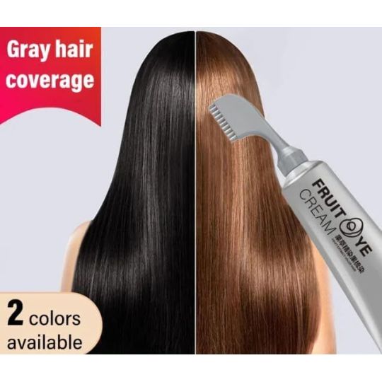 Fruit Hair Dye Cream Natural Hair Color For Gray Hair Coverage