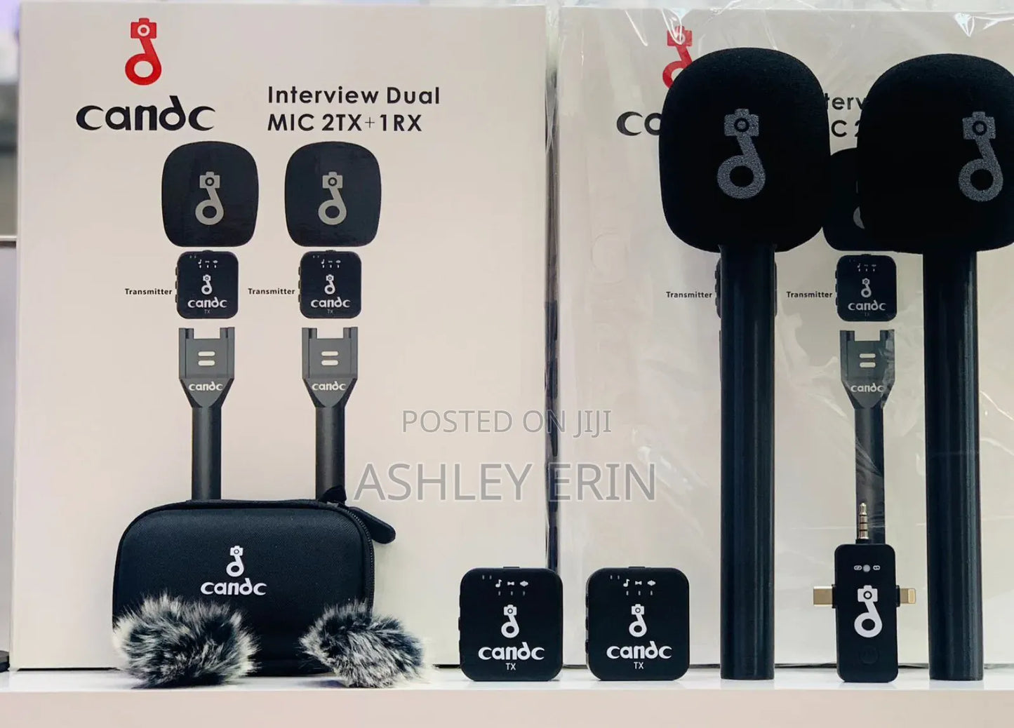 Candc Interview Dual Mic 2tx +1 Rx Wireless Microphone