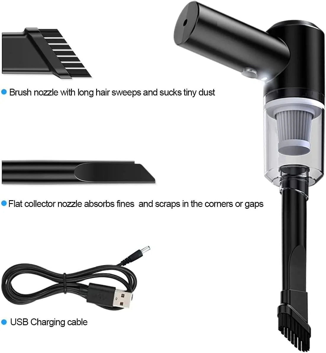 Mini Handheld Vacuum Cordless - Hand Vacuum Cleaner