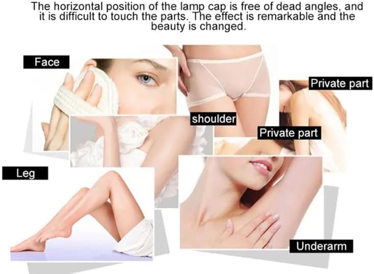 Portable IPL Hair Removal: Women's Diode Laser Epilator for Personal Care at Home, Silky DIY Handset Laser Hair Removal Kit (Black)