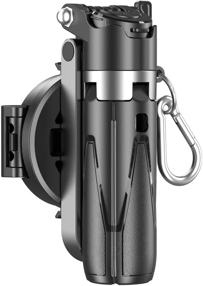 Magnetic Flexible Tripod For IPhone, Mini Bendable Tripod Stand With Wireless Mini Magnetic Selfie Mini Portable Retractable Mobile Phone Photo Assistant(D+Fill Light)