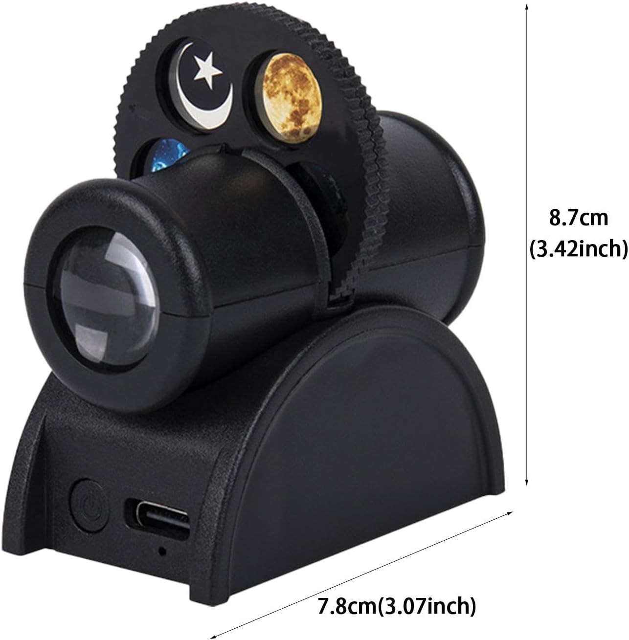 Starry S_ky Projection Pamp, Star Light Projector for Bedroom, Adjustable Ceiling Stars Light Projector, Earth Moon Constellation Series Atmosphere Lamp with 15 Projection Effects, USB Charging