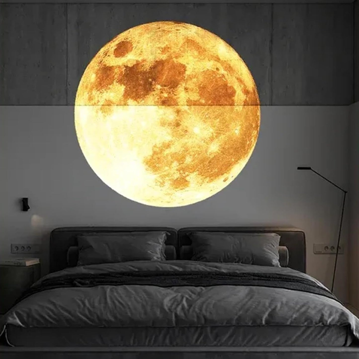 Starry S_ky Projection Pamp, Star Light Projector for Bedroom, Adjustable Ceiling Stars Light Projector, Earth Moon Constellation Series Atmosphere Lamp with 15 Projection Effects, USB Charging