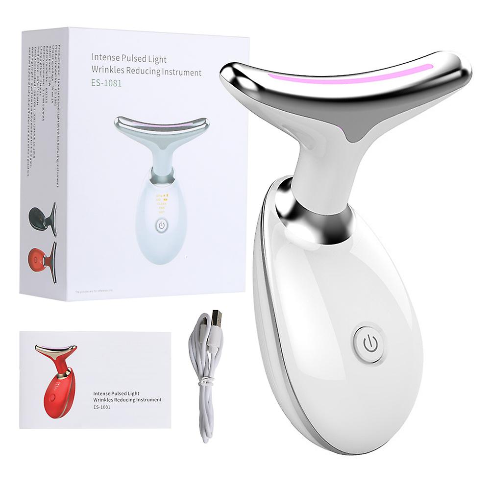 Neck Face Beauty Facial Massage Device Led Photon Therapy Anti Wrinkle Reduce Double Chin Skin Tighten Facial Lifting Machine