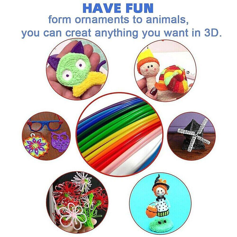 Diy Drawing Pen With Lcd Display 3d Pen With 30 Colors 150 Meter Pla Filament Christmas Birthday Gift