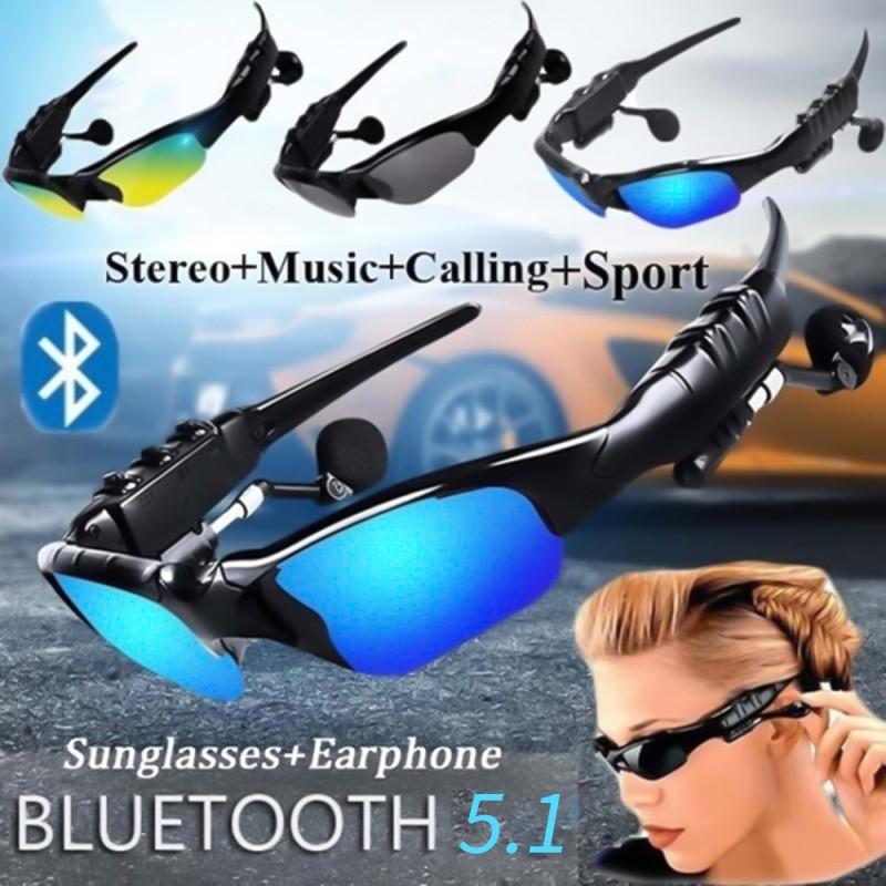 Bluetooth Sunglasses Wireless Sports Earphones Stereo Hands-Free Headphones Music Player Smart Glasses Bluetooth5.1 Headset