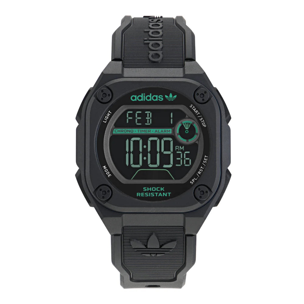 Adidas Watch for Men and Women, Digital Movement, Black Dial - ADS-0105