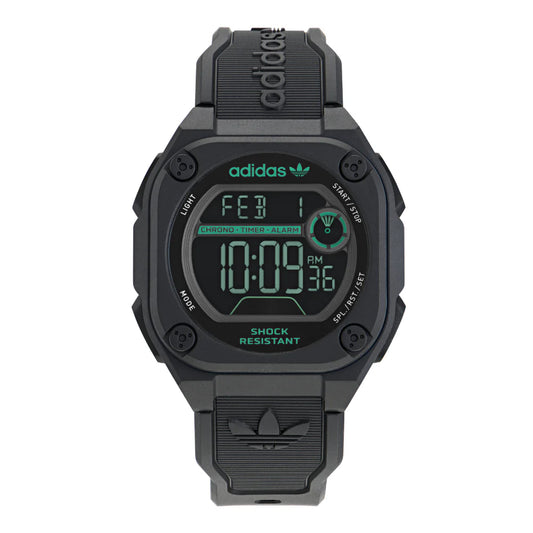Adidas Watch for Men and Women, Digital Movement, Black Dial - ADS-0105