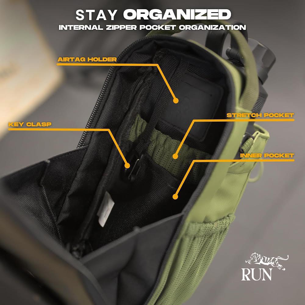 Magnetic Gym Bag with Water Bottle Holder