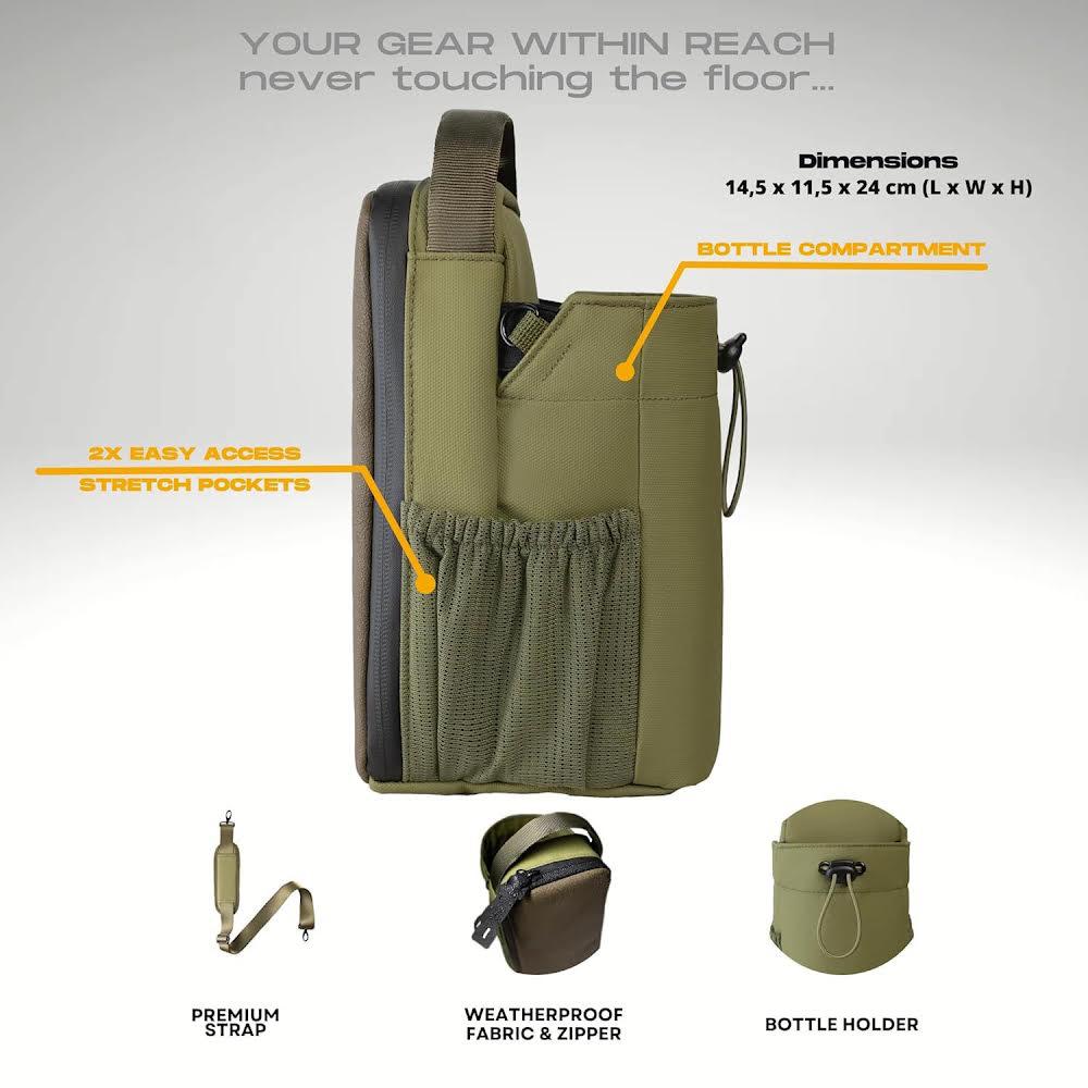 Magnetic Gym Bag with Water Bottle Holder