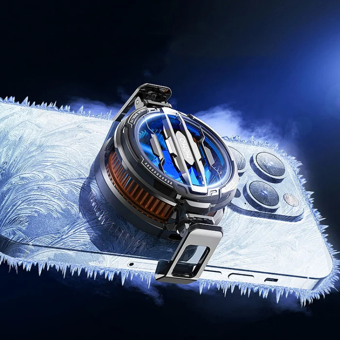 Mobile Phone Cooler Semiconductor Cooling Back Clip Phone Radiator(Black)