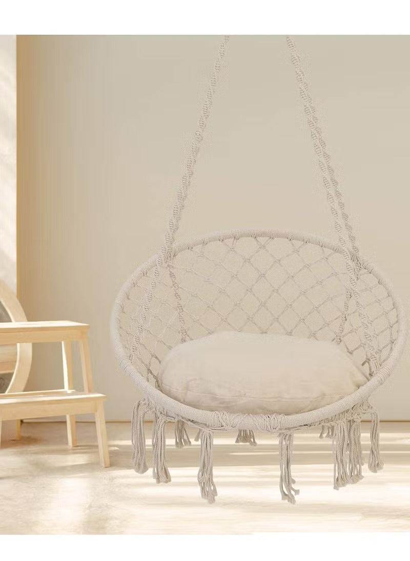 Hanging Hammock Swing Chair for Indoor and Outdoor Patio with Adjustable Height