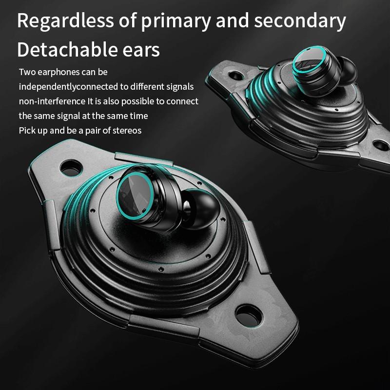 Bluetooth 5.3 Gaming Headset Wireless Low Latency E-Sports Headphones With 2000MAH Charging Box