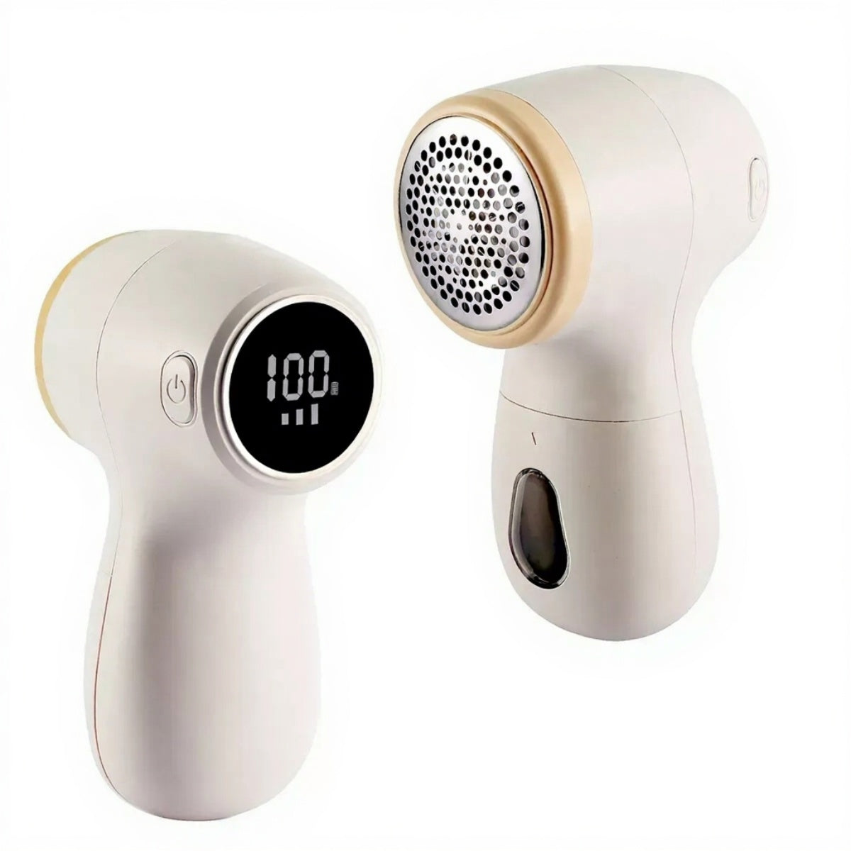 Small and powerful rechargeable fabric shaver with digital display Cordless