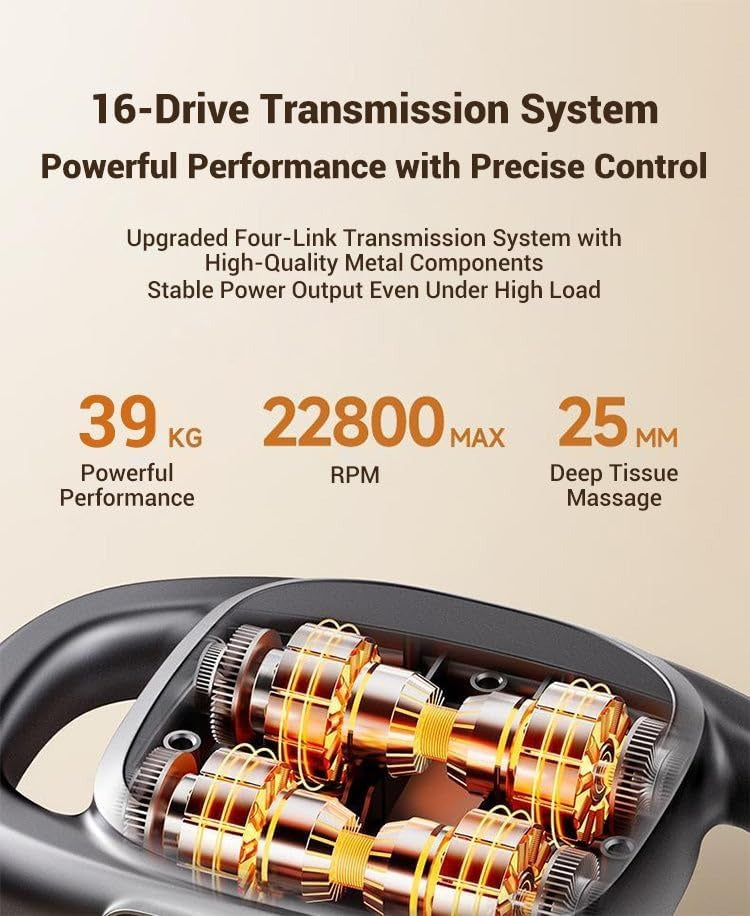 16-Drive 16-Head Massage Gun Set