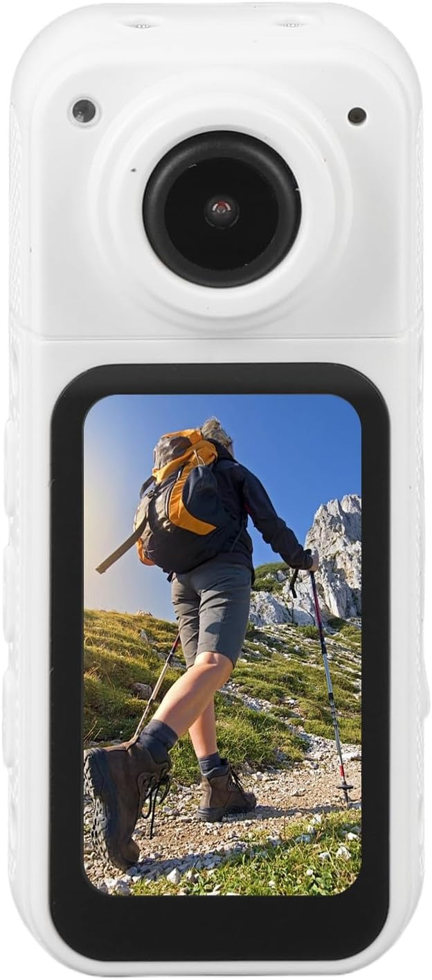 2.7K Action Camera, Rotating Lens: