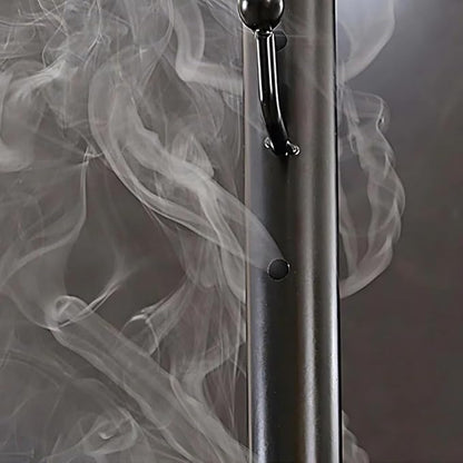 Clothes Incense Burner Stand - 175cm long bakhoor burner stand hanger with cloth hooks and holes for steaming clothes (White)