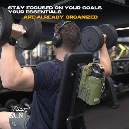 Magnetic Gym Bag with Water Bottle Holder