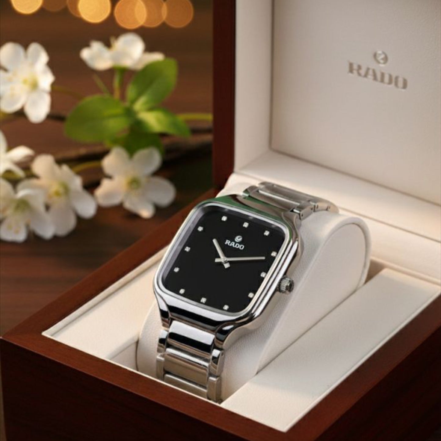 Raado Classic Square Luxury Watch – Gold Edition