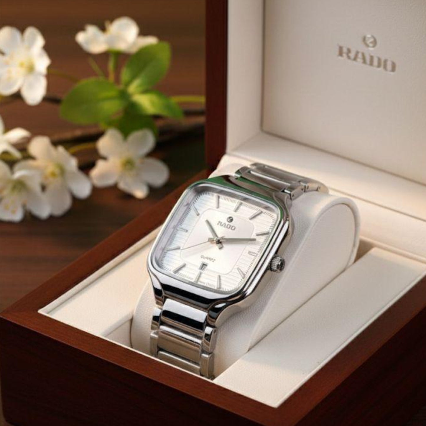 Raado Classic Square Luxury Watch – Gold Edition