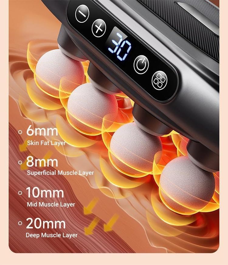 16-Drive 16-Head Massage Gun Set