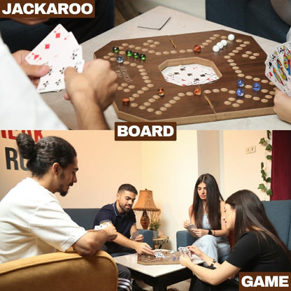 Board Game - 2-4 Player Cards and Marbles Game