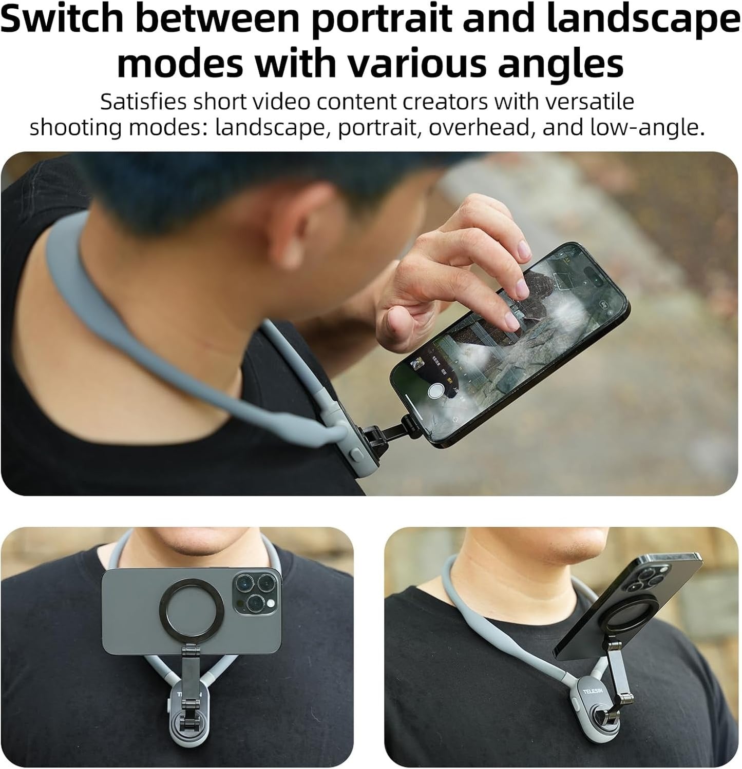 Mobile Phone Magnetic Neck POV Mount
