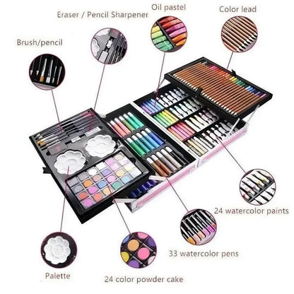 145 Pcs Premium Colors Kit Suitcase For Kids