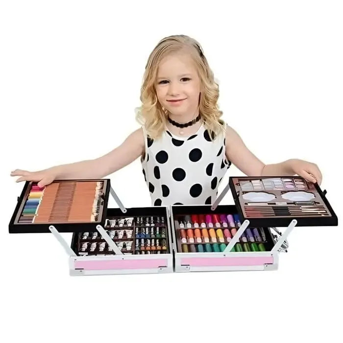 145 Pcs Premium Colors Kit Suitcase For Kids