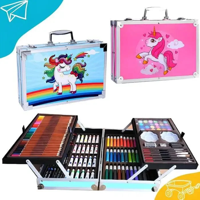 145 Pcs Premium Colors Kit Suitcase For Kids