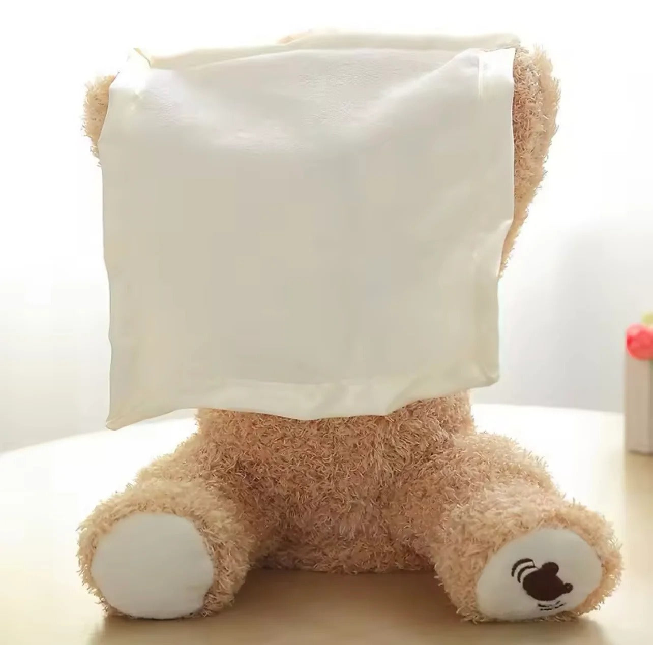 Peek-a-boo Bear Talking Chargeable Shy Face Teddy Bear