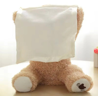 Peek-a-boo Bear Talking Chargeable Shy Face Teddy Bear