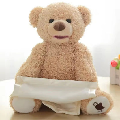 Peek-a-boo Bear Talking Chargeable Shy Face Teddy Bear