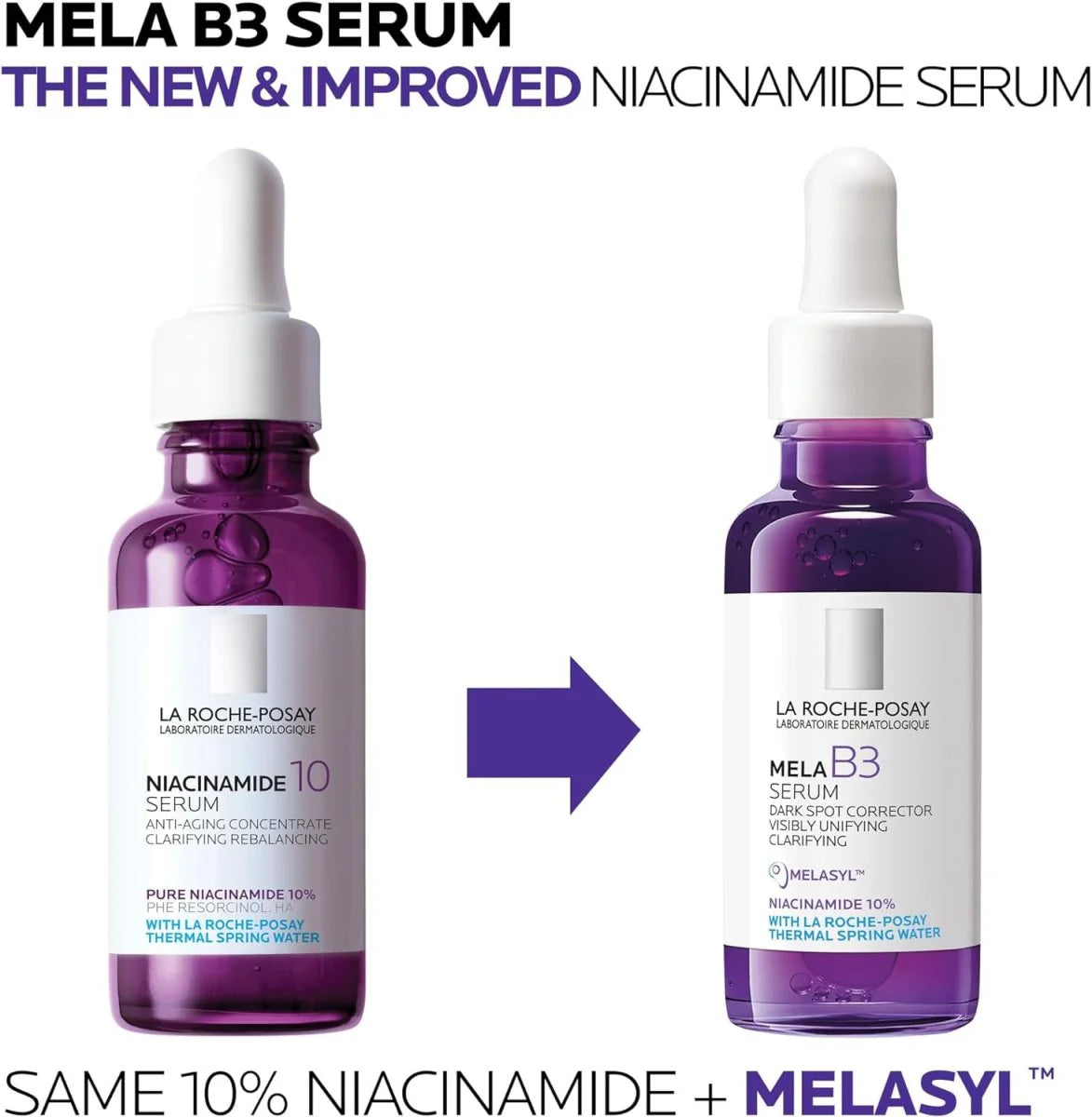 سيروم ميلا بي 3 من لاروش بوزيه لتصحيح البقع الداكنة وتوحيد لون البشرة وتنقيتها