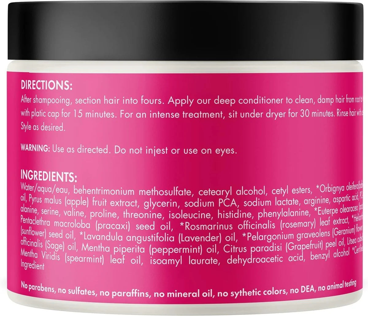 بلسم الشعر العميق من MIELLE برائحة الباباسو والنعناع