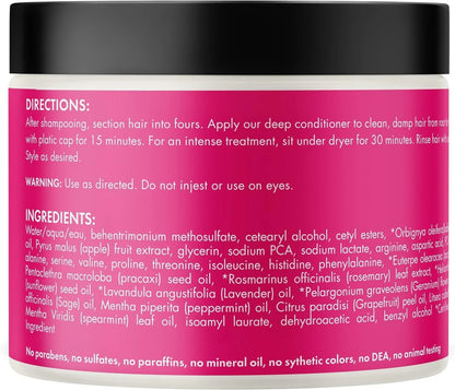 بلسم الشعر العميق من MIELLE برائحة الباباسو والنعناع