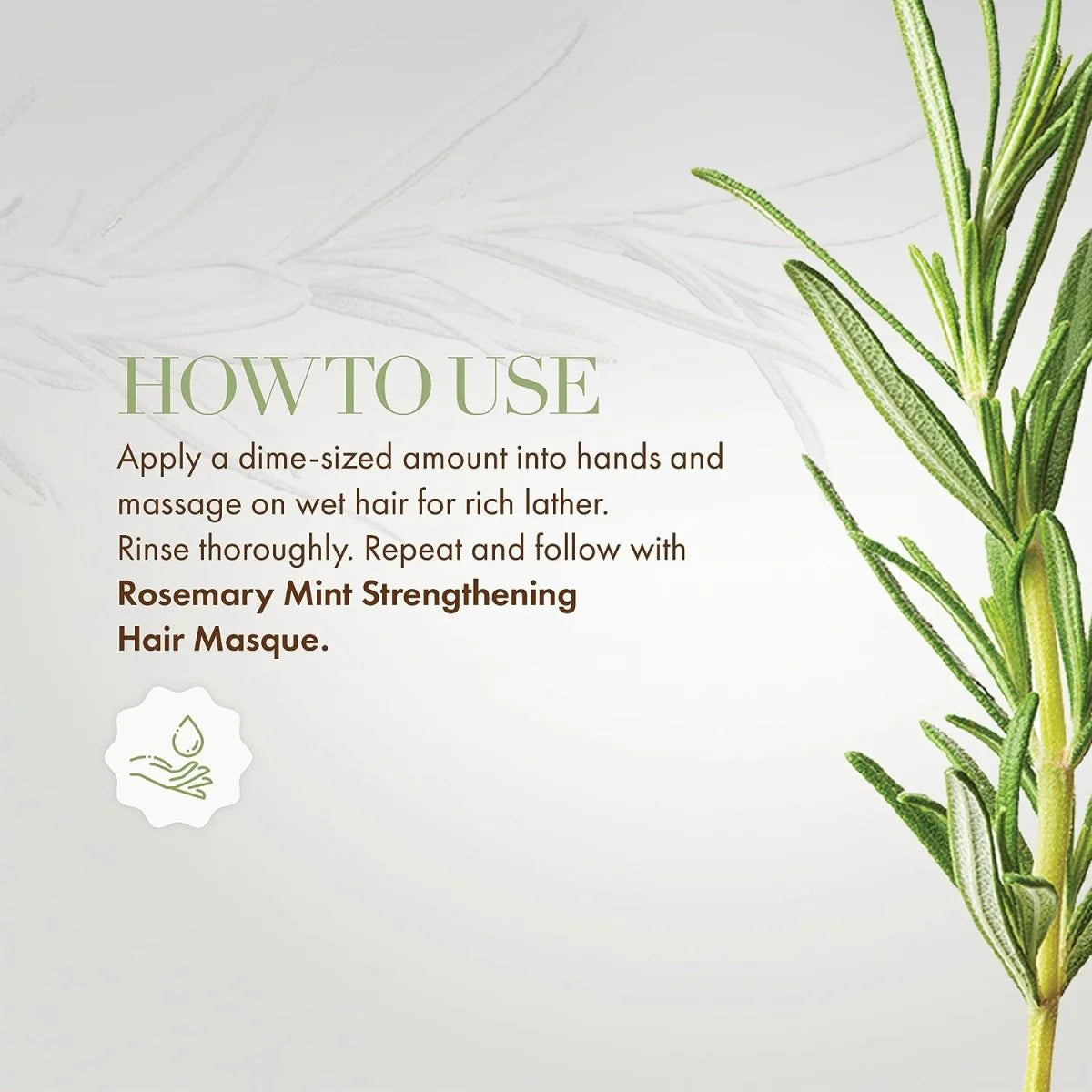 شامبو تقوية الشعر بالروزماري والنعناع من Mielle Organics 355 مل