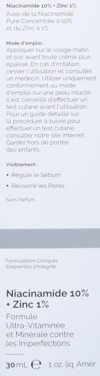 ذا اورديناري نياسيناميد 10% + زنك 1% 30 مل