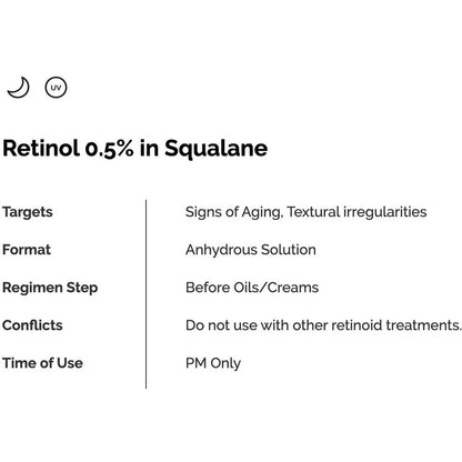 ذا اورديناري ريتينول 0.5% في سكوالين 30 مل
