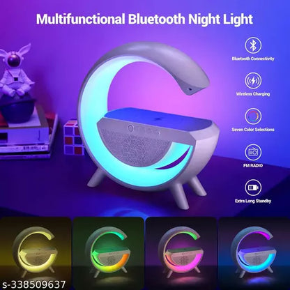 G-type wireless charger, LED Bluetooth Wireless Speaker with RGB Night Lamp